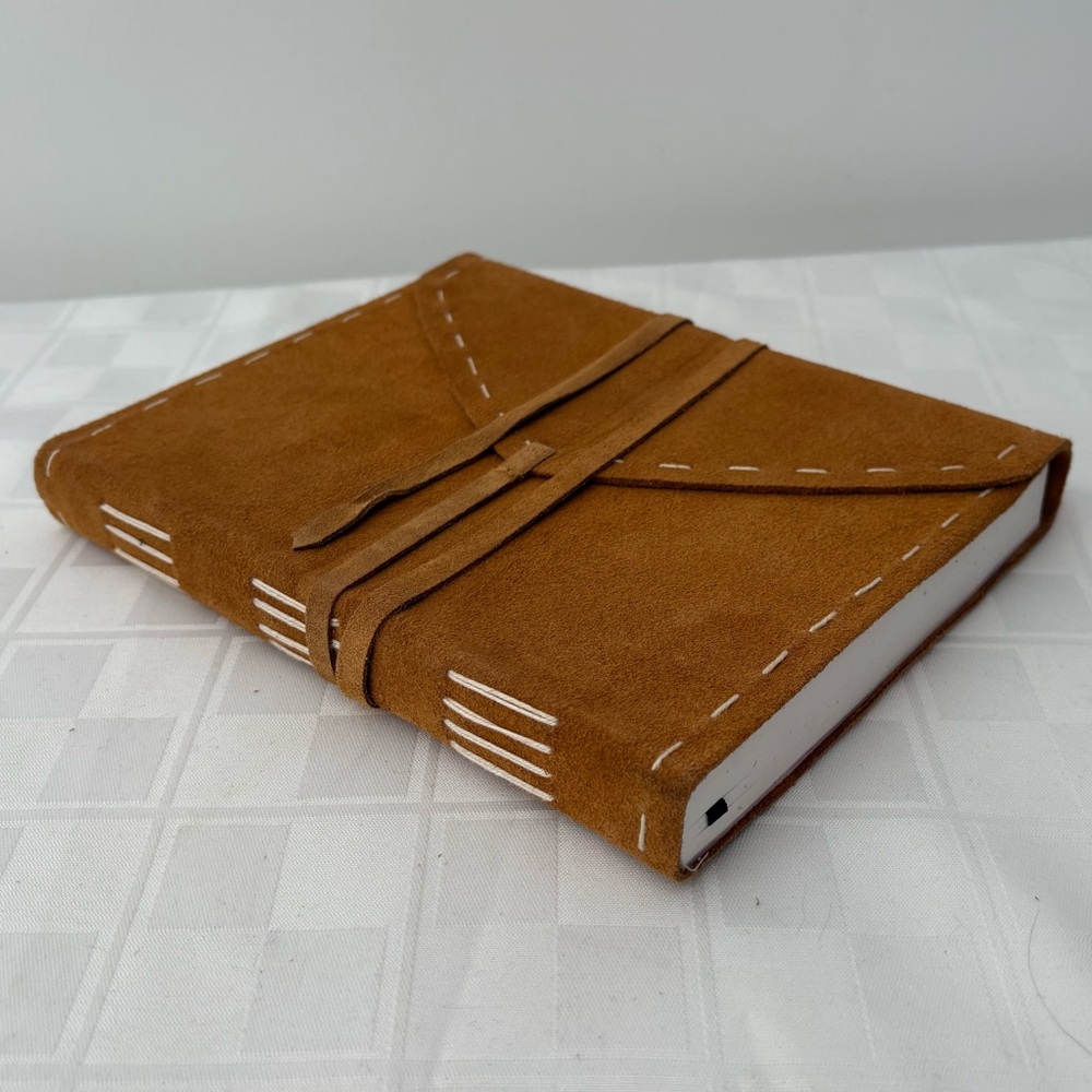 New Handmade Italian Suede Journal